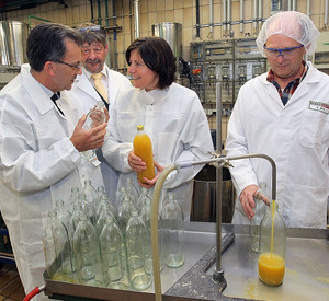 Unternehmensbesuch bei Eckes Granini, Bild: Sämmer