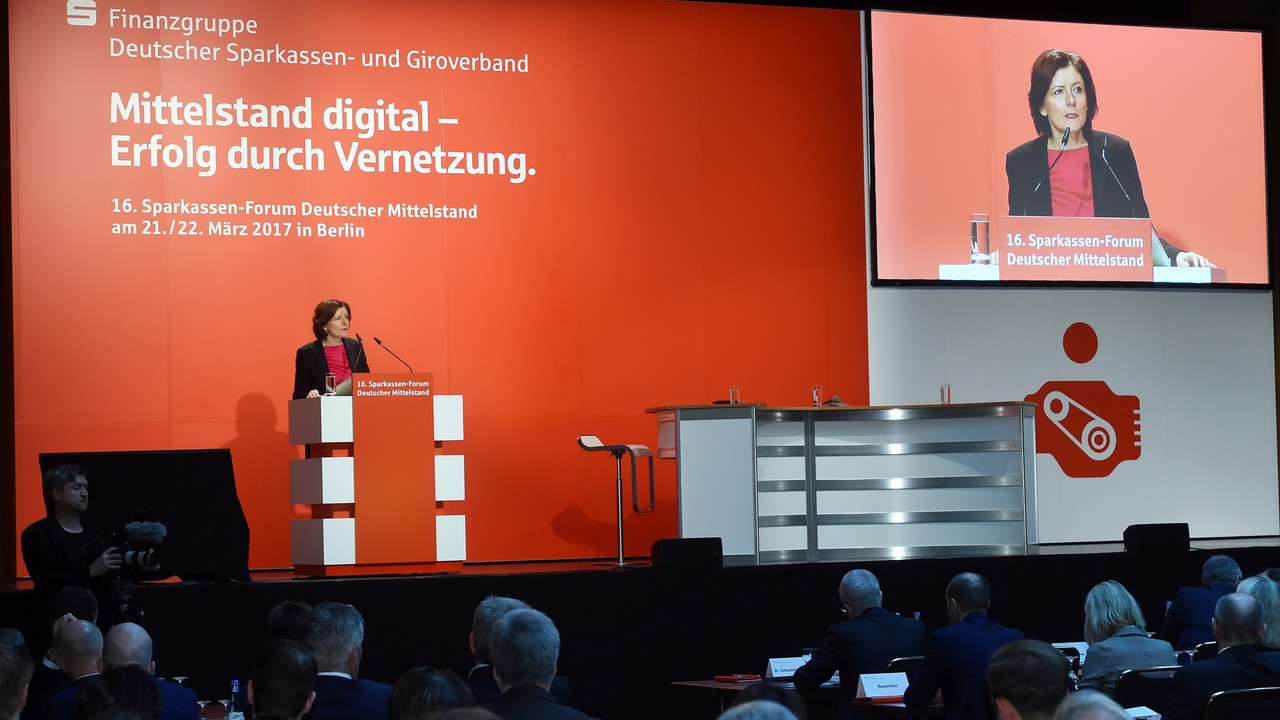 Ministerpräsidentin Malu Dreyer beim 16. Sparkassen-Forum Deutscher Mittelstand in Berlin