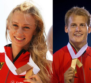 Lisa Ryzih und Christian Reif; Bild: dpa