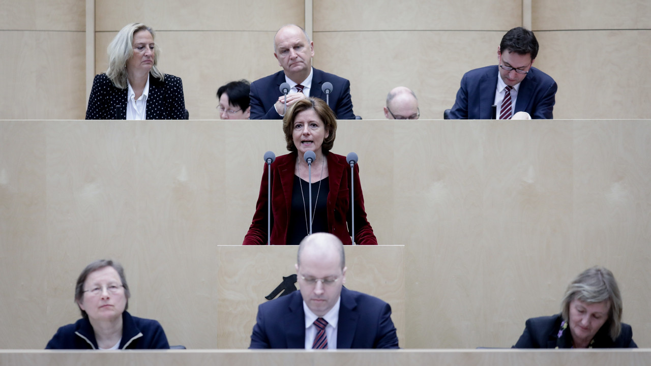 Malu Dreyer spricht im Bundesrat