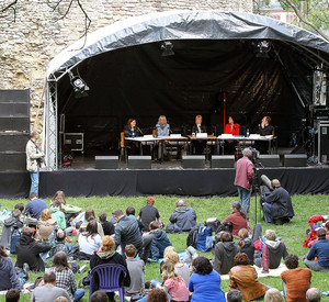Diskussionsrunde beim Open Ohr; Bild: Sämmer /  © Staatskanzlei
