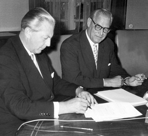 Kiesinger und Zinn; Bild: zdf Bilderdienst