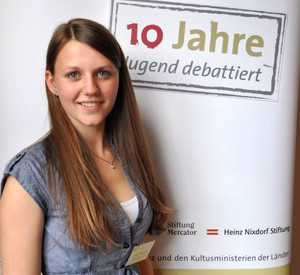 Mona Offenberg; Bild: Jugend debattiert