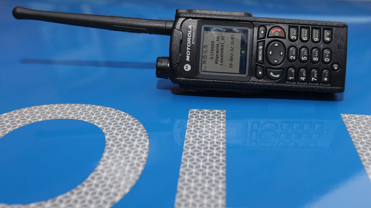 Digitalfunk bei der Polizei; dpa
