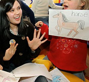 Englisch im Kindergarten; Bild: dpa