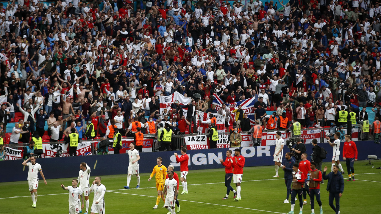 Volle Ränge beim EM-Achtelfinale im Wembley Stadion