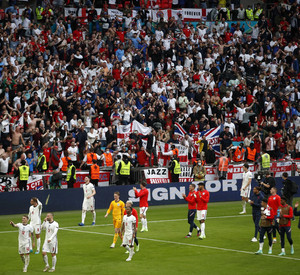Volle Ränge beim EM-Achtelfinale im Wembley Stadion