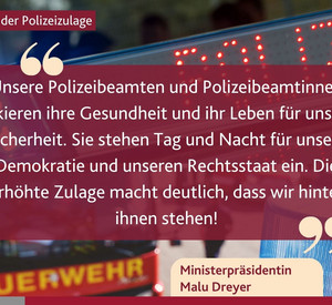 Erhöhung der Polizeizulage