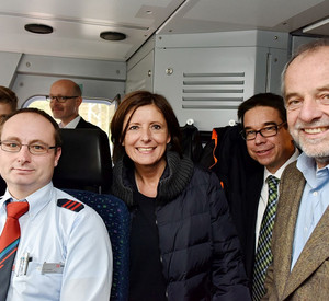 Ministerpräsidentin Malu Dreyer im neuen "Südwest-Express";  Foto: Dirk Guldner