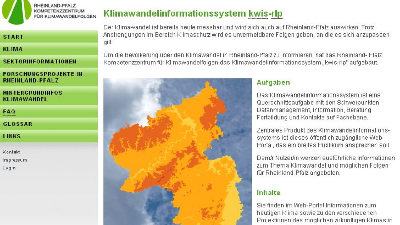 Homepage von kwis-rlp