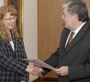 Verabschiedung von Ministerialdirektorin Molka; Bild: Pulkowski / © Staatskanzlei