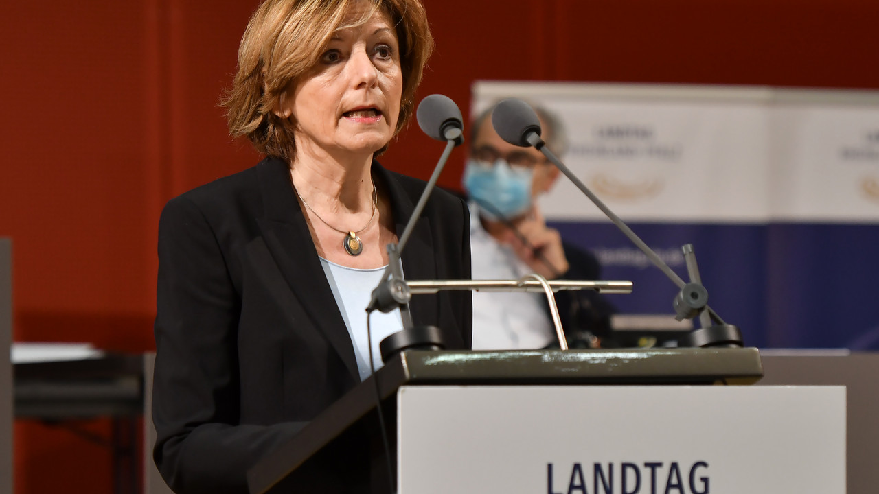 Ministerpräsidentin Malu Dreyer bei ihrer Regierungserklärung