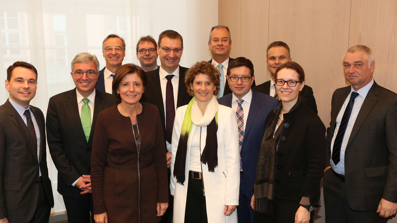 Treffen mit dem Vorstand der DB Schenker Rail AG in der Staatskanzlei Rheinland-Pfalz; Bild: Stefan Sämmer / © Staatskanzlei RLP