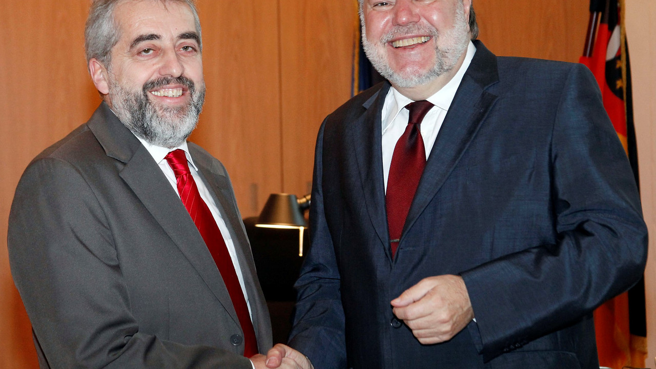 Rudolf Merod und Ministerpräsident Kurt Beck; Bild: Sämmer
