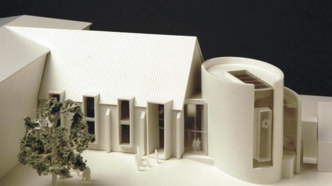 Modell der neuen Synagoge; Bild: dpa