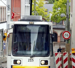 Straßenbahn in Mainz; Bild: dpa