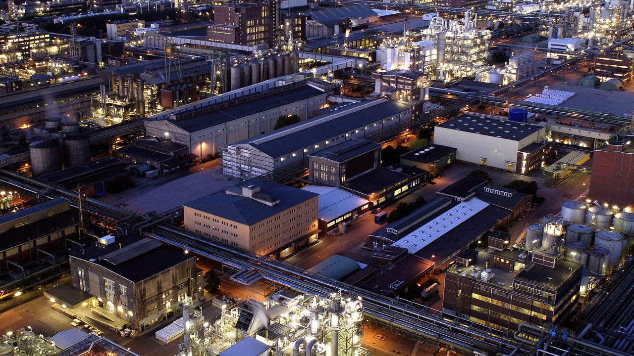 Chemieunternehmen BASF SE in Ludwigshafen; Bild: dpa