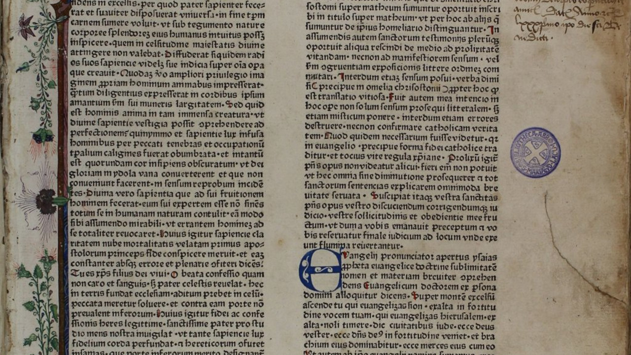 Fragment einer Pergamenthandschrift; Bild: Landesvertretung RLP