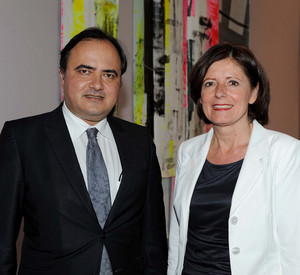 Generalkonsul Aslan Alper Yüksel und Ministerpräsidentin Malu Dreyer; Bild: Kristina Schäfer