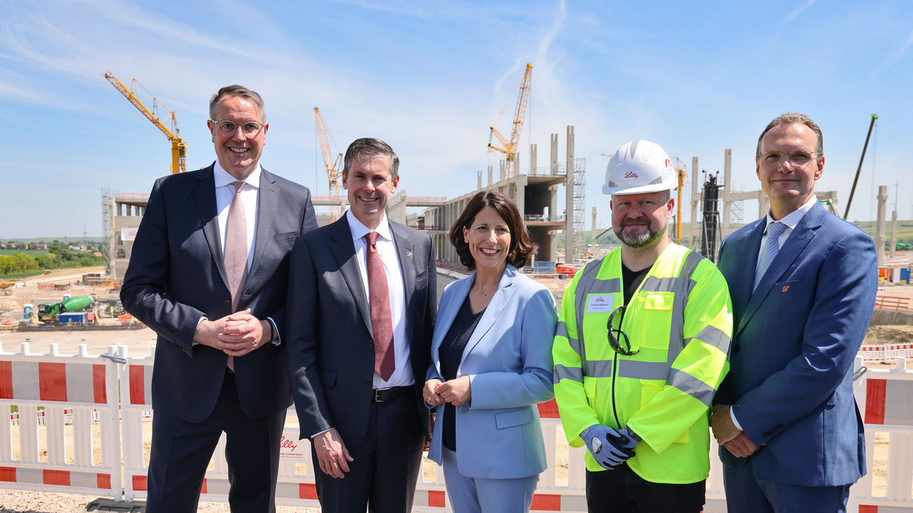 Besuch der Baustelle Eli Lilly