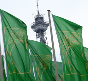 Fahnen zur Grünen Woche in Berlin; Bild: Grüne Woche