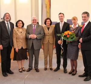 Im Landtag Einführung Molka, Verabschiedung Brocker; Bild Landtag