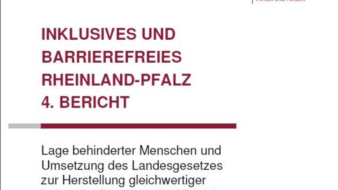 5. Bericht zur Lage von behinderten Menschen und Umsetzung des Landesgesetzes zur Herstellung gleichwertiger Lebensbedingungen für Menschen mit Behinderungen
