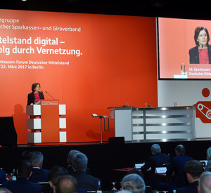 Ministerpräsidentin Malu Dreyer beim 16. Sparkassen-Forum Deutscher Mittelstand in Berlin