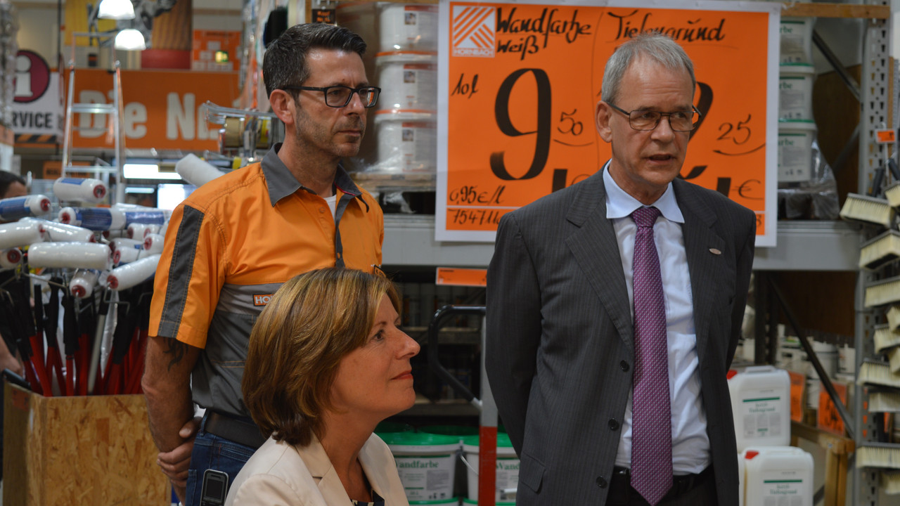 Ministerpräsidentin Malu Dreyer mit Albrecht Hornbach