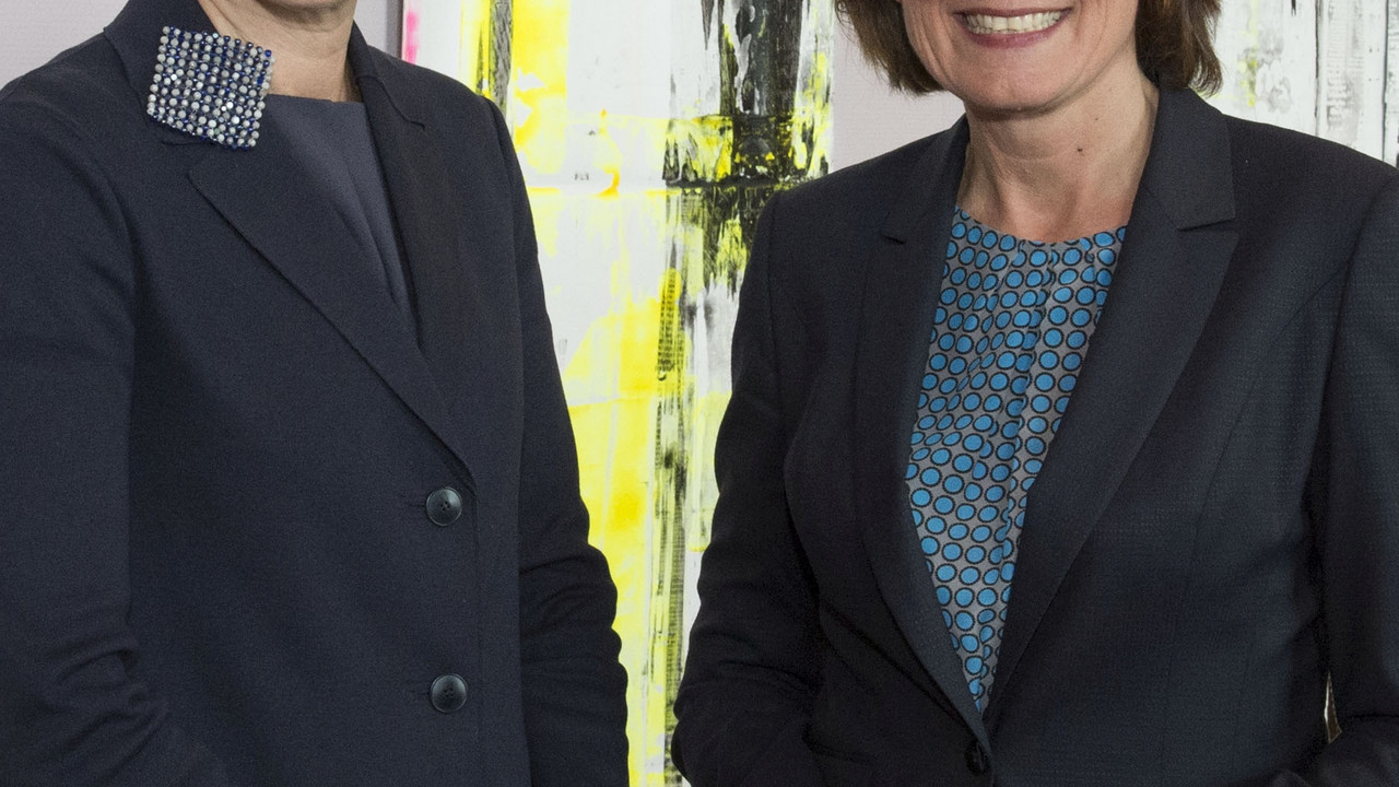 Ministerpräsidentin Malu Dreyer und die lettische Botschafterin Elita Kuzma. Bild: Pulkowski © Staatskanzlei RLP