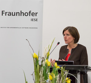 Ministerpräsidentin Malu Dreyer bei ihrer Rede; Foto: IESE