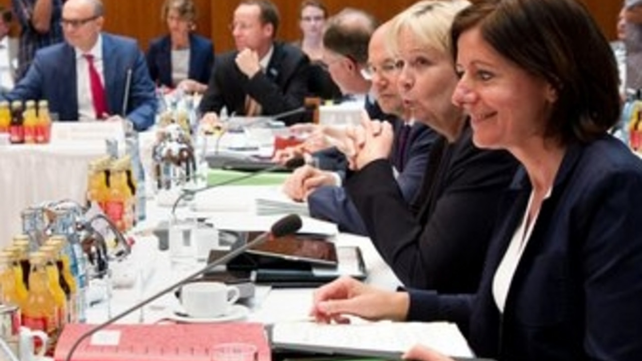 Ministerpräsidentin Malu Dreyer bei der Ministerpräsidentenkonferenz in Berlin; Bild: dpa