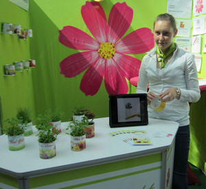 Der Messestand der Schülerfirma „Lillepott";