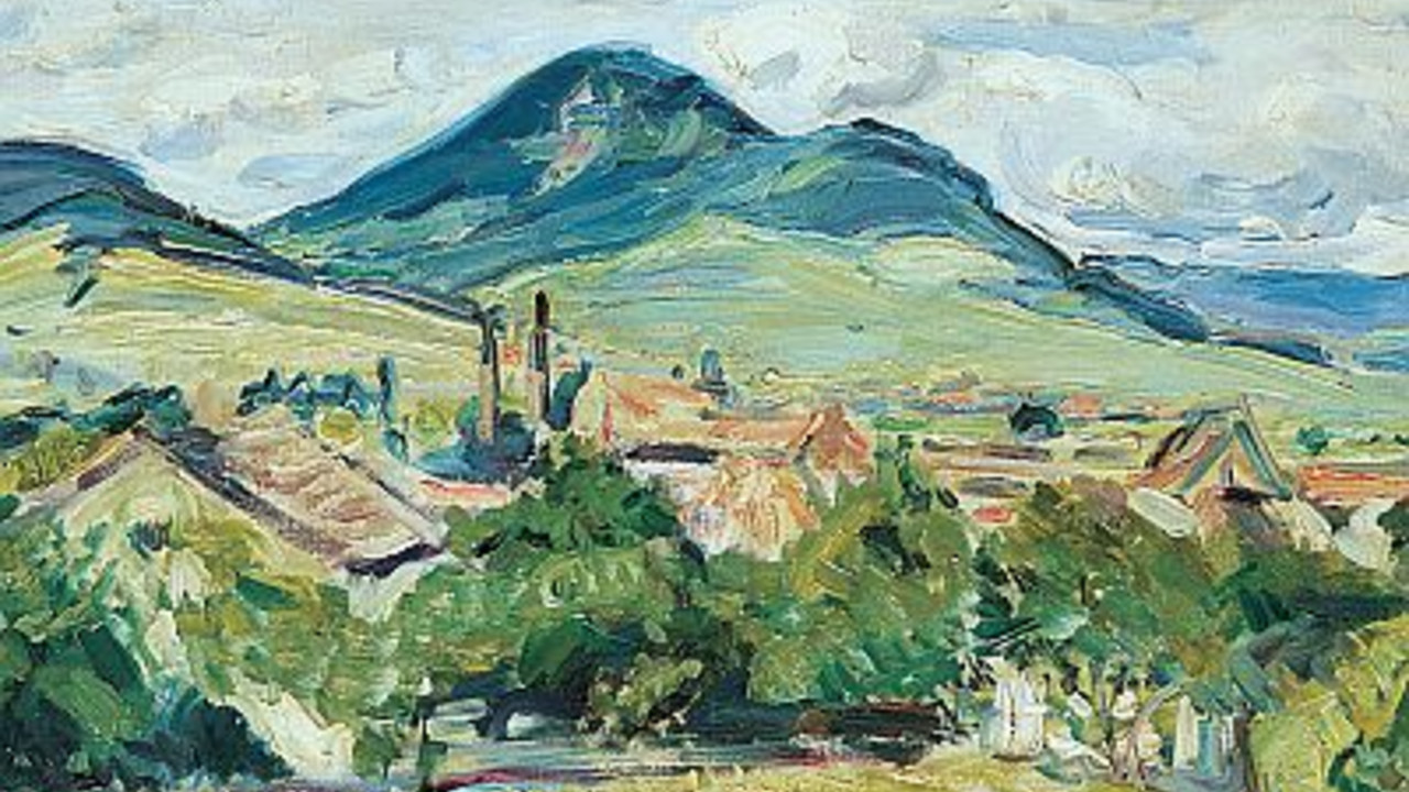 Max Slevogt: Frühling in der Pfalz Pfalz, 1910, Öl auf Leinwand (Bildausschnitt); Bild: wilhelmhack.museum