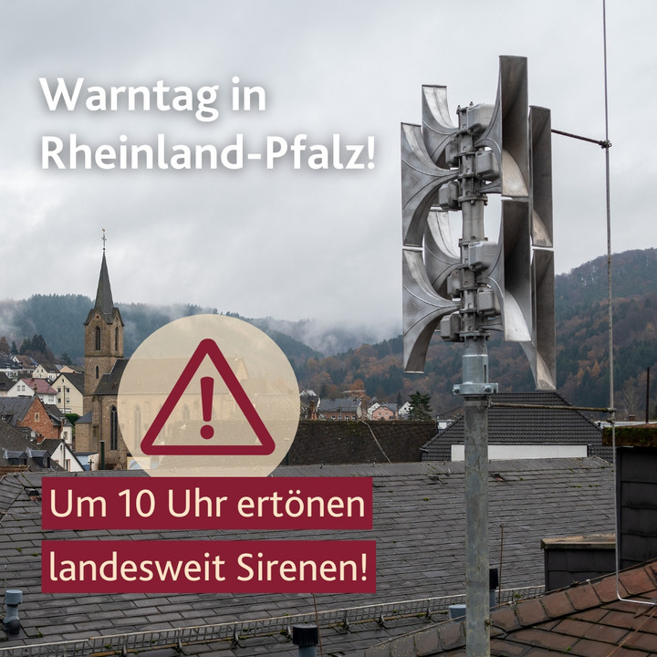 Erster Landesweiter Warntag in Rheinland-Pfalz