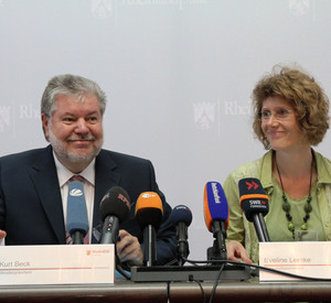 Kurt Beck und Eveline Lemke: Bild: Sämmer