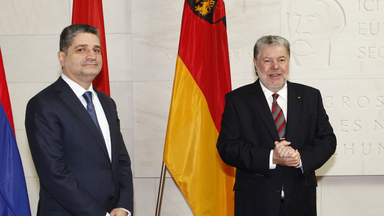 Ministerpräsident Kurt Beck empfing den Ministerpräsidenten der Republik Armenien, Tigran Sargsyan, in der Staatskanzlei;