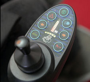 Steuerpult eines elektrischen Rollstuhls