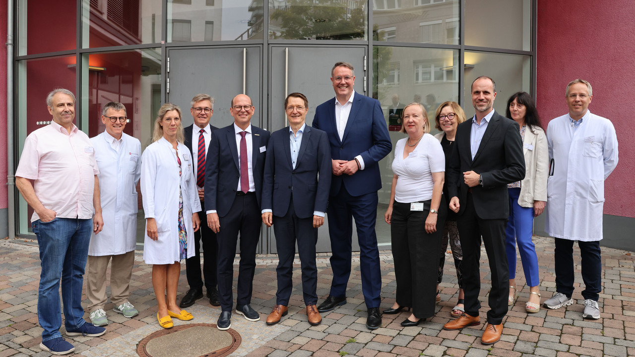 Besuch Universitätsmedizin Mainz mit Bundesgesundheitsminister Lauterbach