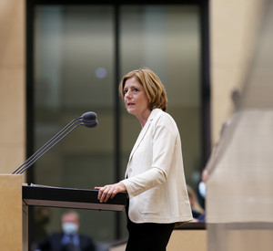 Ministerpräsidentin Malu Dreyer während ihrer Rede