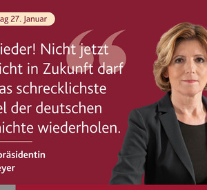 Ministerpräsidentin Malu Dreyer Gedenktag 27. Januar