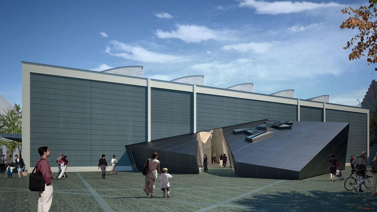 Entwurf für den Neubau der Akademie des jüdischen Museums in Berlin; Bild: dpa
