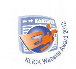 Logo des Klick Website Awards 2012; Bild: MWKEL