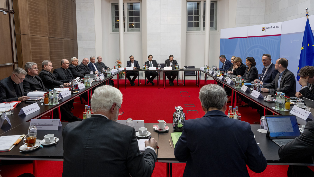 Treffen mit den Bischöfen.