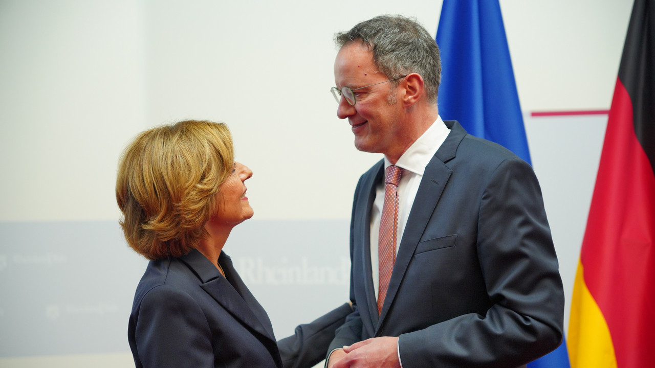 Ministerpräsidentin Malu Dreyer und Innenminister Michael Ebling
