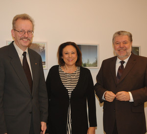 Martin Stadelmaier, Monika Piel und Kurt Beck; Bild: Wolf