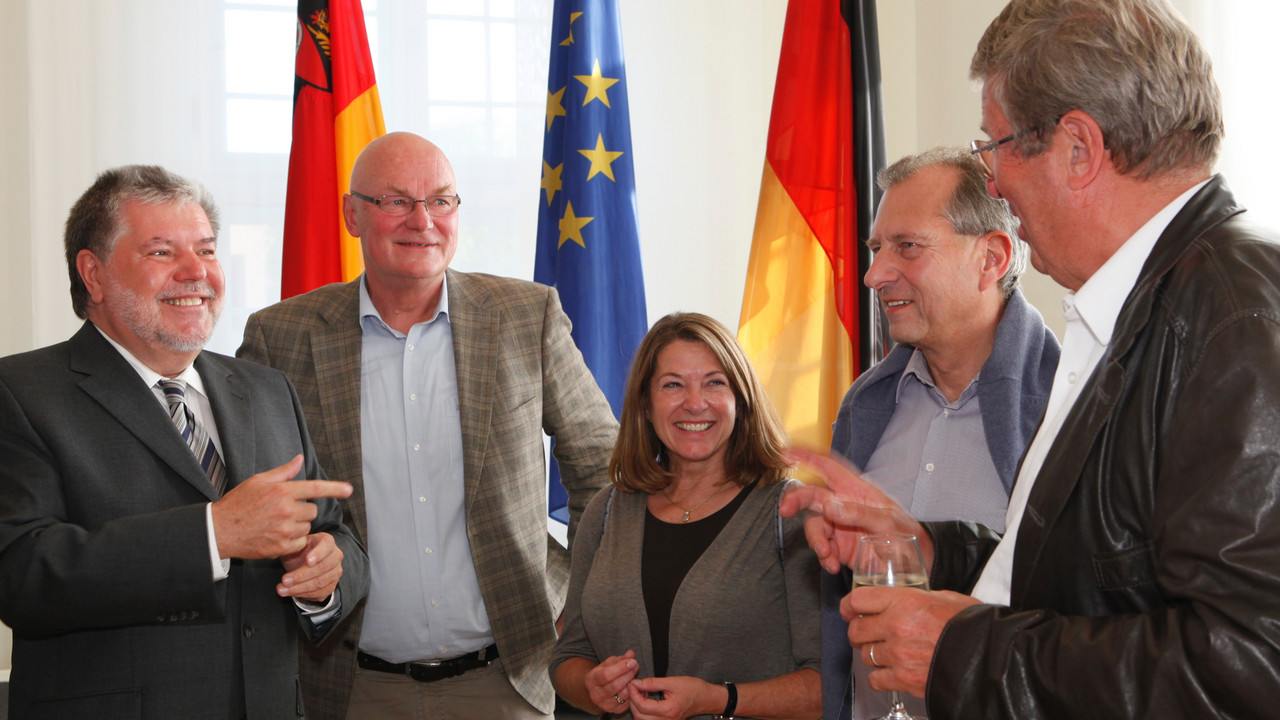 Besuchergruppe aus Kiel-Düsternbrook in der Staatskanzlei; Bild: Melanie Bauer / © Staatskanzlei