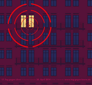 Plakat zur Aktion 2014; Bild:  Aktion der Deutschen Gesellschaft für Akustik