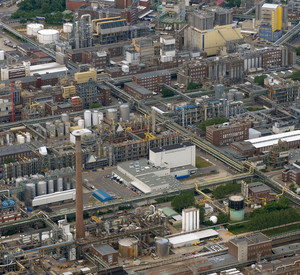 BASF von oben; Bild: dpa