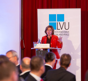 Ministerpräsidentin Malu Dreyert beim LVU-Abend